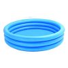 Intex Felfújható Pancsoló Medence 3 Gyűrűs Kialakítással 168x38cm (58446) - Kék Gyermekmedence Strapabíró PVC-ből, Kerti Játékhoz és Hűsöléshez