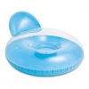 Intex Pillow Back Lounge Kék Úszógumi 119cm (58889) - Kényelmes Felfújható Pihenőmedence, Fejtámlával
