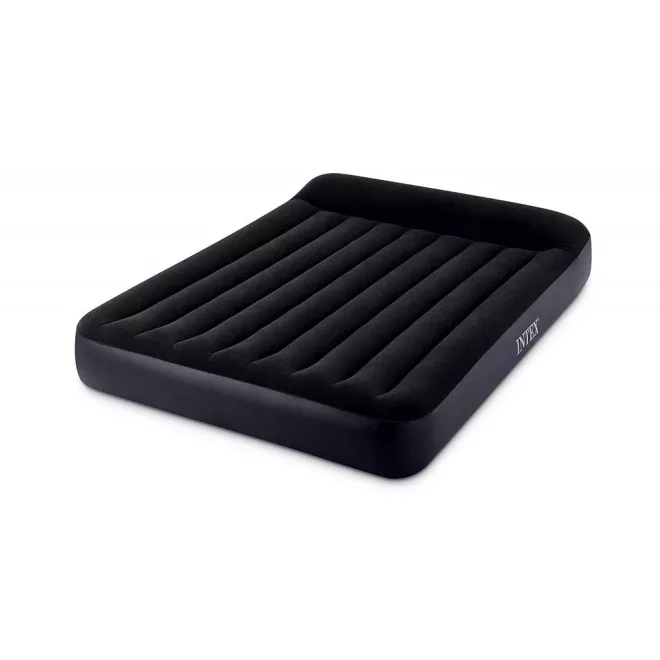 Intex Queen Dura Beam Pillow Rest Classic Felfújható Vendégágy Beépített Párnával Fiber-Tech 152x203x25cm (64143)