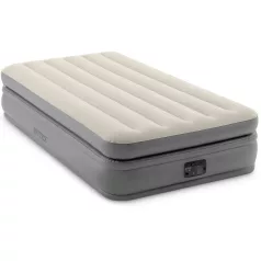   Intex Prime Comfort Elevated Felfújható Vendégágy 152x203x51cm (64164) - Kétszemélyes Magasított Légágy Beépített Pumpával, Extra Kényelem Vendégeknek és Kempingezéshez