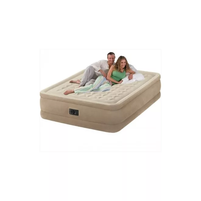Intex Ultra Plush Felfújható Vendégágy, 152x203x46cm - Vendégszobába vagy Utazáshoz, Kényelmes és Praktikus Megoldásként (Intex 64428)