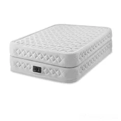   Intex Supreme Air-Flow Felfújható Vendégágy Dupla Méretű Luxus Matrac Beépített Pumpával 152x203x51cm (64490)
