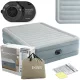 Intex Queen Prémium Comfort Felfújható Vendégágy 203x152x46cm 2 Személyes Beépített Elektromos Pumpával és Fejtámlával – Kényelmes Alvóhely Vendégeknek és Utazáshoz (Intex 64824)