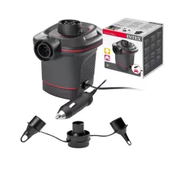   Intex Quick-Fill Elektromos Pumpa DC (Autós) 66636 - 12V-os Kompresszor Szivargyújtós Csatlakozással Medencékhez, Matracokhoz és Gumicsónakokhoz