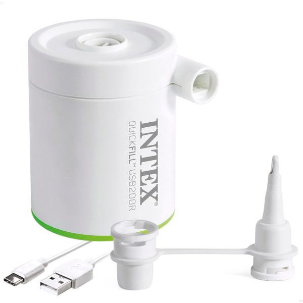 Intex Quick-Fill USB200RL Akkumulátoros Elektromos Pumpa (66637) - Hordozható Légpumpa USB Töltéssel Matracokhoz, Medencékhez, Csónakokhoz