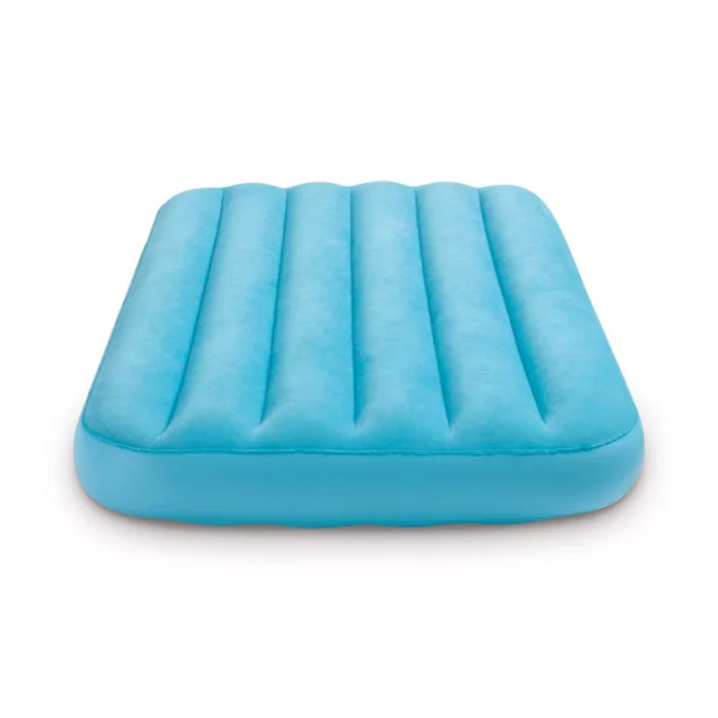 Intex Cozy Kidz Felfújható Matrac, Kék, 88x157x18cm - Stabil Kerti Fürdőzéshez, Kényelmes Nyári Felfrissüléssel (Intex 66803K)