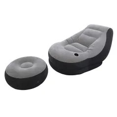   Intex Ultra Lounge Felfújható Fotel, Lábtartóval, 99x130x76cm - Laza Otthoni Kikapcsolódáshoz, Komfortos Üléssel (Intex 68564)